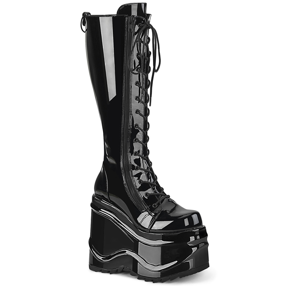 Demonia Demonia Bottes de plateforme WAVE200 Noir Attitude France